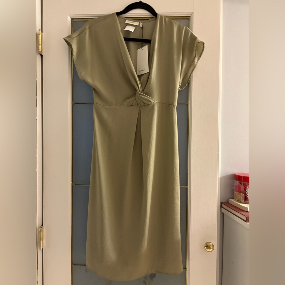 NWT InWear dress in olive green in size 4 - Picture 5 of 10